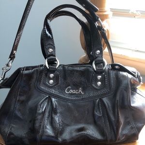 Coach Ashley Patent Satchel Purse F20460
